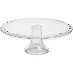 Cake stand “Palladio” glass D=31,H=11cm clear.