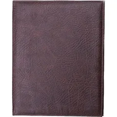 Menu folder A4 2 sides on rings  leatherette  brown.