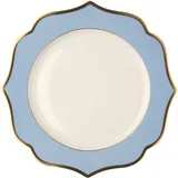 Тарелка «Ионика» фарфор D=20см бирюз.