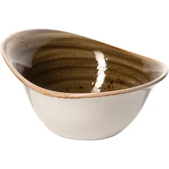 Салатник «Крафт Браун» фарфор 450мл ,H=75,L=180,B=140мм коричнев.