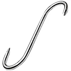 Hook for meat up to 70 kg  stainless steel , L=150, B=52mm  metal.