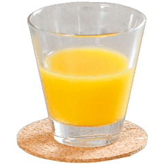 Подставка под горячее набор[6шт] пробка натур. D=10,H=2,L=10,B=10см коричнев.