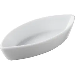 Dish-boat for set. “Miniature” porcelain 20ml ,H=18,L=95,B=40mm white