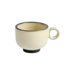 Чашка чайная «Блисс» фарфор 225мл D=85,H=65,L=115мм бежев.