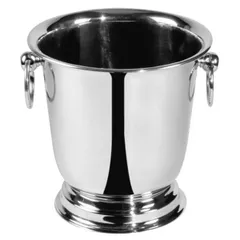 Ведро для шампанского сталь нерж. 3,9л D=20,H=22,B=20см металлич., изображение 2