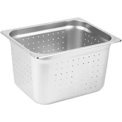 Гастроемкость GN 1/2 перфорированная сталь нерж. 11,3л ,H=20,L=32,5,B=26,5см металлич.