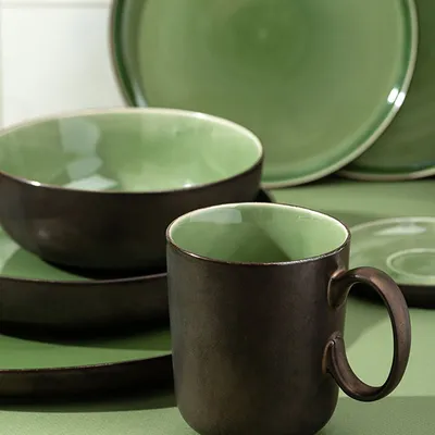 Чашка чайная «Сейдж» фарфор 170мл зелен.,бронз., изображение 11