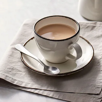 Чашка кофейная «Чакоул Дэппл» фарфор 85мл белый,черный, изображение 5