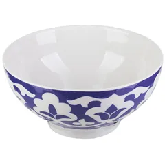 Salad bowl “East”  porcelain  0.75 l , H=15.5 cm  white, blue