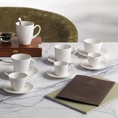 Чашка кофейная «Сан Инес» для капучино фарфор 220мл D=90,H=65мм белый, изображение 2