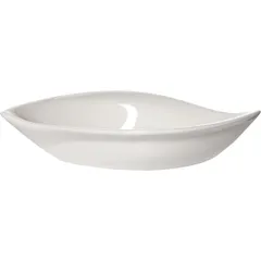 Салатник «Кунстверк» лист фарфор 58мл ,H=20,L=135,B=75мм белый