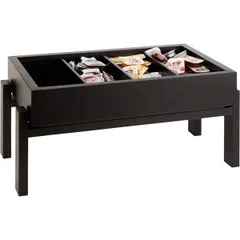 Подставка фуршетная для гастроемкости GN 1/1 дерево ,H=22,L=57,5,B=27,5см, изображение 3