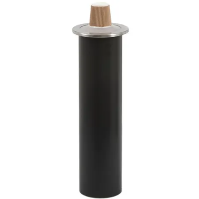 Диспенсер для стаканов (D=62-98мм) встраиваемый пластик D=15,3/12,H=45см черный