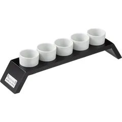 Cutlery stand, 5 glasses “Buffet” plastic ,H=10,L=31,B=7cm black