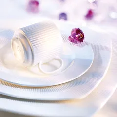 Тарелка «Жансан» квадратная фарфор ,L=21,5,B=21,5см белый, изображение 2