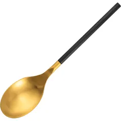 Table spoon “District Black Gold Matt” matte  stainless steel , L=196, B=40mm  gold, black