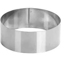 Pastry ring  stainless steel  D=16, H=6 cm  metal.