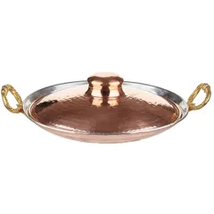 Dish with handles copper D=26cm copper