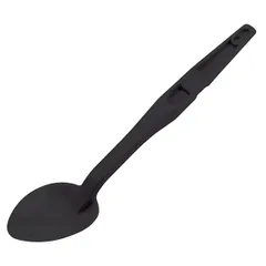 Serving spoon with stopper and hole polycarbonate 40ml ,L=333,B=73mm black