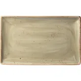 Блюдо «Крафт Грин» прямоугольное фарфор ,H=24,L=270,B=168мм зелен.