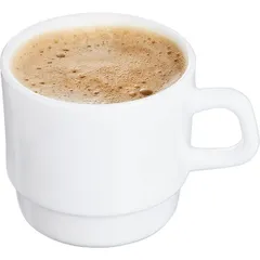 Чашка чайная «Ресторан» стекло 220мл D=75,H=70мм белый, изображение 2