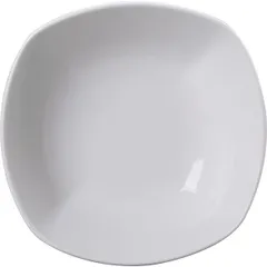 Square salad bowl  porcelain  0.55 l , H=5, L=16, B=16 cm  white