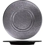 Saucer “Milky Way”  porcelain  D=15.5 cm  black, white