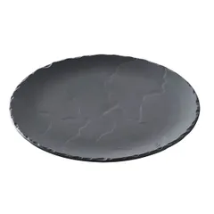 Plate “Basalt” small ceramics D=268,H=15mm black