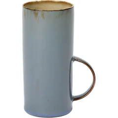 Mug ceramics 280ml D=6,H=13,L=8cm blue-gray,beige.