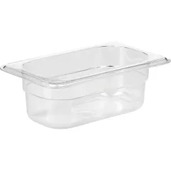 Gastronorm container (1/9)  polycarbonate  0.6 l , H=65, L=176, B=108mm  transparent.