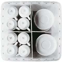 Разделитель для контейнеров для хранения посуды полипроп. ,L=40,B=40см белый