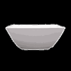 Salad bowl “Victoria” square  porcelain  0.79 l , H=45, L=183, B=183mm  white