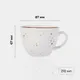 Чашка чайная «Париж» фарфор 210мл D=87,H=67мм белый,коричнев., Объем по данным поставщика (мл): 210, изображение 3