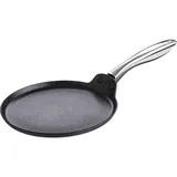 Сковорода для блинов «Уитфорд» алюм.литой,сталь нерж. 0,6л D=260,H=15мм черный,металлич.