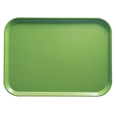 Поднос прямоугольный стеклопласт. ,L=43,B=33см зелен.