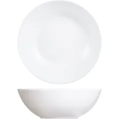 Deep plate “Evolutions White” glass 0.8l D=20cm white