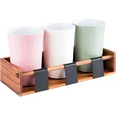 Подставка для набора для специй и емкостей дерево,металл ,H=9,L=40,B=16см коричнев., изображение 3