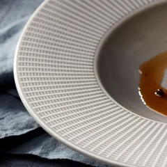 Тарелка для пасты «Виллоу Маст» фарфор 0,95л D=28см серый, изображение 3