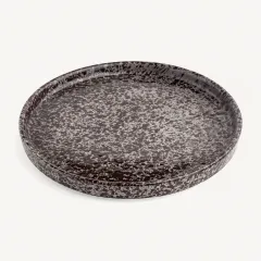 Тарелка «Саванна Блэк» керамика D=25см шоколад., изображение 3