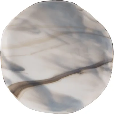 Тарелка «Нордик» мелкая стекло D=21см серый, изображение 2