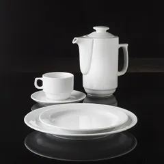 Кофейник «Прага» с крышкой фарфор 0,6л D=10,H=15,L=17см белый, изображение 4