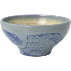 Salad bowl “Aurora Revolution Bluestone”  porcelain  D=10cm  beige, blue