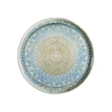 Блюдо для пиццы «Ривус» фарфор D=32см голуб.,бежев.