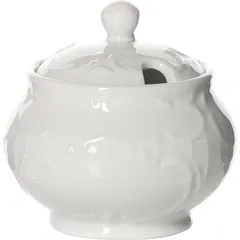 Сахарница «Моцарт» фарфор 250мл D=102,H=97мм белый