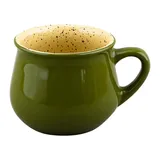Чашка чайная «Оазис» керамика 250мл D=85,H=65мм зелен.,бежев.