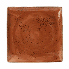 Dish “Craft Terracotta” square  porcelain ,H=18,L=270,B=270mm terracotta