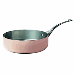 Sauté pan stainless steel, copper 1l D=160,H=58mm