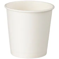 Стакан бумажный одноразовый однослойный[50шт] бумага 100мл D=62,H=62мм белый