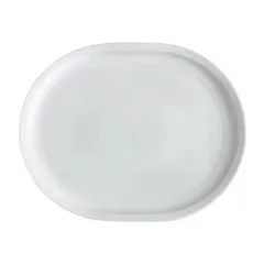 Тарелка «Эр-гоу!» овальная керамика ,H=3,L=43,B=34см белый