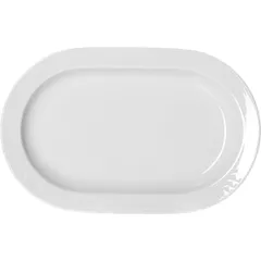 Блюдо «Карат» овальное фарфор ,H=8,L=240,B=155мм белый